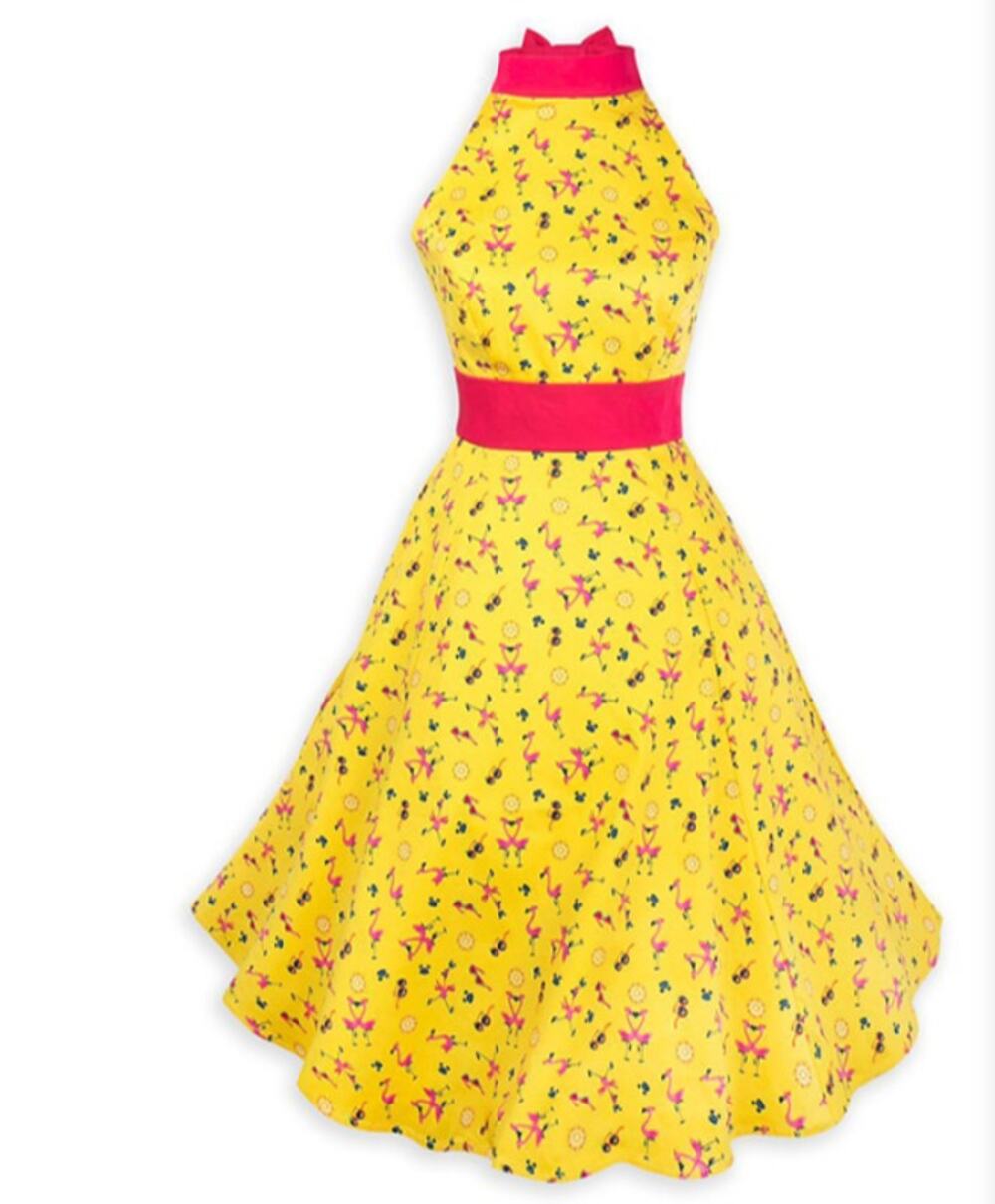 disney the dress shop Size Medium Fit Flare Sleeveless Matching Hair Tie
